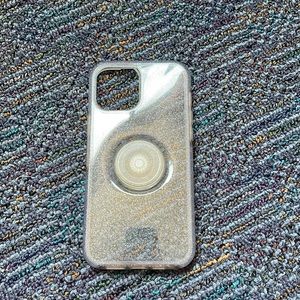 iPhone 12 Pro Max Otterbox x Popsocket clear sparkle case
